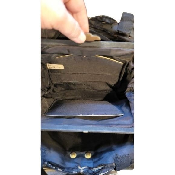 1940s Black Cord Purse With WWII Aviation Cadet Pin and Monogram Initials Pin - Picture 10 of 16